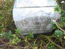 Zillah, wife of J.L. FREDERICH, died 27 June 1900;
Johannes Ludwig FREDERICH, died 30 July 1909;
Alice Caroline Henriette, wife of Harold P. FREDERICH,
died 6 Dec 1916;
Marburg Anglican Cemetery, Ipswich