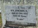 Benjamin BERLIN,
died 6 Nov 1927 aged 49 years;
Marburg Lutheran Cemetery, Ipswich
