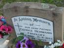 George Hermann FROHLOFF, father,
died 15-8-1993 aged 74 years;
Marburg Lutheran Cemetery, Ipswich