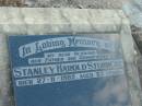 Stanley Harold STUHMCKE,
husband father grandfather,
died 27 Nov 1982 aged 63 years;
Marburg Lutheran Cemetery, Ipswich