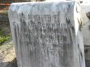 Carl A.A. SCHIMMING,
born 27 Sept 1871 died 19 April 1916;
Marburg Lutheran Cemetery, Ipswich