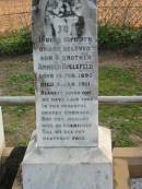 Arnold BIELEFELD, son brother,
born 13 Feb 1893 died 2 Jan 1911;
Marburg Lutheran Cemetery, Ipswich