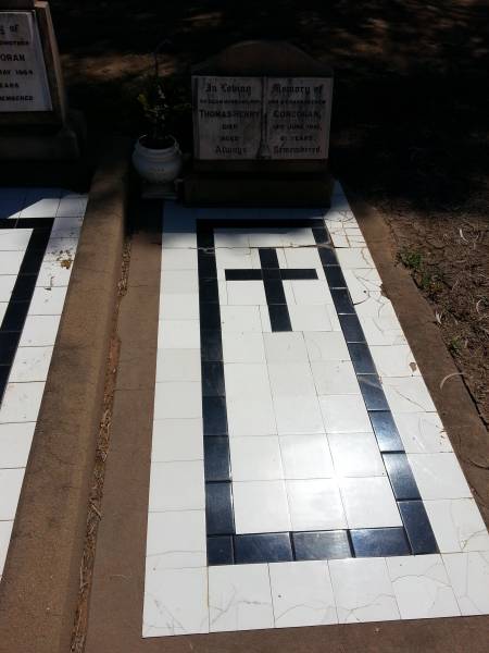 Thomas Henry CORCORAN  | d: 14 Jun 1951, aged 61  |   | Meandarra cemetery  | Copyright Dr Matt Barton  | 