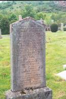 George R BAXTER
d: Melrose, 5? Apr 1883 aged 60
wife
Ann AKENHEAD
d: Melrose, 28 Jan 1887 aged 58
and their family
Margaret Rutherford
d: Melrose, 9 Feb 1876 aged 11
George (BAXTER?)
d: Edinburgh, 4 Mar 1852 aged 30
Annie BAXTER
d: Galashiels, 11 Jun 1910 aged 39
Andrew BAXTER
Gardener
d: Galashiels, 16 Jul 1917 aged 59
Elizabeth BAXTER
d: Callander, 23 Feb 1912? aged 56
Melrose cemetery, Roxburgshire, Scotland