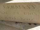Johann SOMMER,
native of Germany,
died 29 April 1905 in 60th? year;
Meringandan cemetery, Rosalie Shire