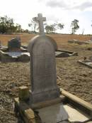 August NOTHDURFT,
born 8? August? 18??
accidentally killed 28 Feb 1899;
Meringandan cemetery, Rosalie Shire