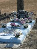 Loma Margaret (Sparky) JOHNSTON,
wife of Maurie,
mother nan,
died 23 Dec 2001;
Meringandan cemetery, Rosalie Shire