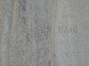 John MAAG,
father,
died ??? 1905
Rosina MAAG,
died March? 1919 aged 73? years;
Meringandan cemetery, Rosalie Shire