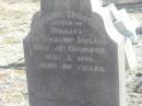Catherine TROUSDELL,
native of Delgany Wicklow Ireland,
died Gomoron 1 May 1896 aged 69 years;
Meringandan cemetery, Rosalie Shire