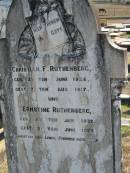 Christian F RUTHENBERG
b: 28 Jun 1828, d: 7 Aug 1917
Ernstine RUTHENBERG
b: 20? Jan 1832, d: 21 Jun 1923
Minden Zion Lutheran Church Cemetery