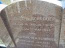 August H SCHRODER
b: 12 Aug 1855, d: 11 May 1938
Friederike W A SCHRODER
b: 18 Jan 1861, 11 Apr 1942
Minden Zion Lutheran Church Cemetery