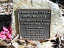 
Owen Bramble
7 Apr 1996

Moggill Historic cemetery (Brisbane)
