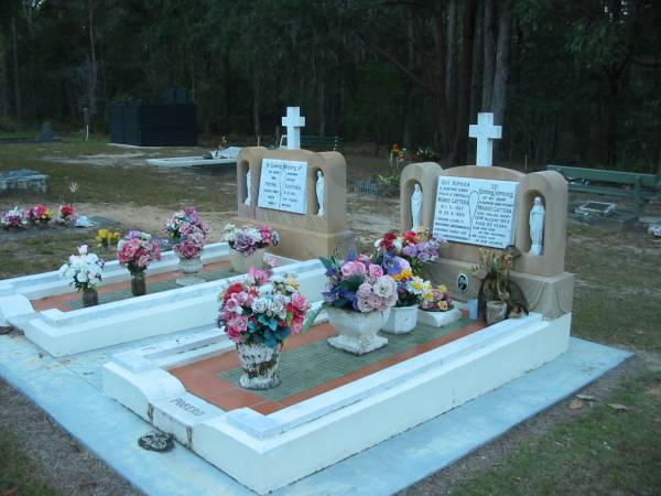 Mario GATTERA,  | husband father,  | born 1-7-1937,  | died 22-8-1960 aged 23 years;  | Pietro GATTERA,  | husband father,  | died 9-8-94 aged 84 years;  | Mooloolah cemetery, City of Caloundra  |   | 