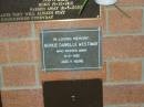 Bekkie Danielle WESTAWAY,
died 8-2-1981 aged 11 hours;
Mooloolah cemetery, City of Caloundra