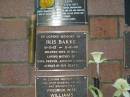 Iris BARKE,
11-2-13 - 11-11-00,
wife of Bill,
mother of John, Trevor, Annette & Robyn;
Mooloolah cemetery, City of Caloundra