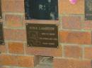 Nina LAMBTON,
died at birth 7 Feb 2004;
Mooloolah cemetery, City of Caloundra