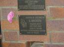 Arthur Andrew LAWSON,
died 21 Sept 1997 aged 81 years;
Mooloolah cemetery, City of Caloundra