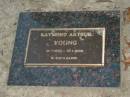 Raymond Arthur YOUNG,
30-7-1923 - 27-1-2006;
Mooloolah cemetery, City of Caloundra