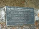 George J. JEROME,
died 16-2-1961 aged 82 years
dad;
Nina J. JEROME,
died 27-8-1971 aged 84 years,
mum;
Mooloolah cemetery, City of Caloundra