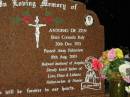 Antonio DE ZEN,
born Cornuda Italy 20 Dec 1921,
died Palmview 10 Aug 2003,
husband of Angela,
father of Lino, Dino & Lidiana,
father-in-law nonno;
Mooloolah cemetery, City of Caloundra