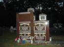 Cristina ANGELINI,
born 30 Oct 1924 Castignano Italy,
died 6 Aug 2004 Beerwah,
wife mother mother-in-law grandmother;
Leonardo ANGELINI,
born 30-3-1922 Castignana Italy,
died 26-2-1991 Beerway,
husband father nonno;
Desolina PIERANTOZZI,
born 5-10-1916 Castignano Italy,
died 24-1-2005 Beerway,
wife mother mother-in-law grandmother great-grandmother;
Pietro PIERANTONZZI,
born 25-3-1902 Castignano Italy,
died 10-9-1990 Beerway,
husband father father-in-law grandfather;
Mooloolah cemetery, City of Caloundra