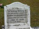 Blanche Lillian MAWHINNEY,
mother grandmother,
died 31 Oct 1958 aged 67 years;
Mooloolah cemetery, City of Caloundra