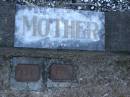 mother;
Mooloolah cemetery, City of Caloundra