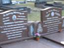Domenico GATTERA,
husband father grandfather,
born 5-8-1902 Recoaro Vincenza Italy,
died 25-9-1979 Nambour Qld;
Maria GATTERA,
wife mother grandmother,
born 4-4-1912 Recoaro Vincenza Italy,
died 7-10-2005 Caloundra Qld;
Mooloolah cemetery, City of Caloundra