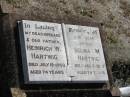 Heinrich W HARTWIG
19 Jul 1960
aged 74 yrs
Selina M HARTWIG
5 Jan 1973
78 yrs
Mt Walker HistoricPublic Cemetery, Boonah Shire, Queensland