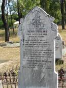 Henry RUHLAND
28 Apr 1910
aged 20 yrs
August Henry RUHLAND
5 Apr 1939
aged 81 yrs
Mt Walker HistoricPublic Cemetery, Boonah Shire, Queensland