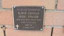 Cleve Donald (Don) KRAUSE
b: 30 Aug 1923
d: 12 Oct 2013, aged 90
Mount Cotton St Pauls Lutheran Columbarium wall