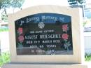 August BRIESCHKE
19 Mar 1970, aged 68
Mount Beppo Apostolic Church Cemetery