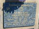Kerri-Ann GRAFFUNDER
b: 28 May 1964, d: 9 Jul 1989, aged 25
(daughter of Brian and Deirore, sister of Lyell and Lorelle)
Mount Beppo Apostolic Church Cemetery