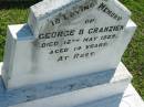 George B GRANZIEN
12 May 1925, aged 14
Mount Beppo Apostolic Church Cemetery