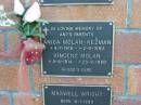 
In loving memoty of Anis parents
Anica MOLAN-KEZMAN
8-7-1915 - 2-8-1980
Vincenc MOLAN
5-5-1914 - 23-9-1980

Mt Mee Cemetery, Caboolture Shire

