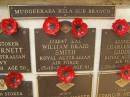 William Braid SMITH, 15-10-2000, aged 91
War Memorial, Elsie Laver Park, Mudgeeraba