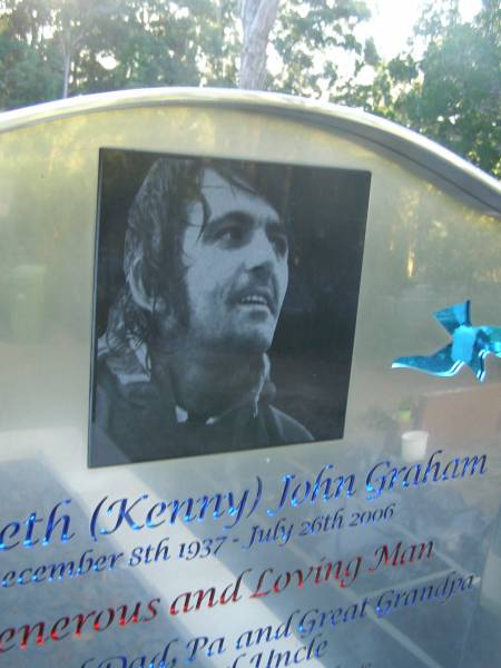 Kenneth (Kenny) John GRAHAM,  | 8 Dec 1937 - 26 July 2006,  | dad pa great-grandpa brother uncle;  | Mudgeeraba cemetery, City of Gold Coast  | 
