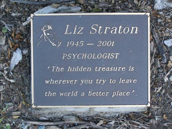 Liz STRATON,  | 1945 - 2001;  | Mudgeeraba cemetery, City of Gold Coast  | 
