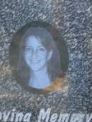 Demelza Anne (Demi) CUSSONS,
8-2-1979 - 13-12 2007,
partner of Greg DUFTY,
daughter of Celia;
Mudgeeraba cemetery, City of Gold Coast