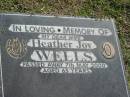 Heather Joy WELLS,
wife,
died 7 May 2000 aged 65 years;
Mudgeeraba cemetery, City of Gold Coast