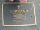 Barbara GERRAND,
died 6 July 2002,
wife of Laurie,
mother of Paul, Robyn & David;
Mudgeeraba cemetery, City of Gold Coast