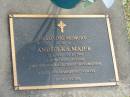 Andjelka MAJER,
20-9-1919 - 13-11-1996,
wife mother grandmother great-grandmother;
Mudgeeraba cemetery, City of Gold Coast