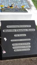 Melville Charles KEEN
b: 14 Feb 1928
d: 11 Feb 2005 aged 76
Mulgildie Cemetery, North Burnett Region