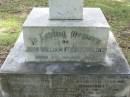 John William Fitzclarence,
born 5 March 1906,
died aircraft accident at Archerfield 21 May 1941,
son of William & Gwendoline COLLINS
husband of Margaret;
Mundoolun Anglican cemetery, Beaudesert Shire