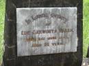 Ede Oakworth WALSH,
died 21 June 1940 aged 36 years;
Mundoolun Anglican cemetery, Beaudesert Shire