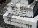 George Addison BALL, husband father,
died 1 Sept 1931 aged 71 years;
Martha BALL, wife mother,
died 10 March 1957 aged 92 years;
Eliza BALL,
died 24 July 1963 aged 80 years;
Joseph BALL,
died 25 Feb 1969 aged 82 years;
Henry BALL,
died 16 Feb 1945 aged 76 years;
Louisa BALL,
died 11 Aug 1971 aged 86 years;
Mundoolun Anglican cemetery, Beaudesert Shire