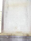 Humphrey, husband of May JONES,
died 11 Aug 1901 aged 65 years;
Helen DAVIDSON,
mother of May JONES,
died 21 ?? 1881 aged 98? years;
Murphys Creek cemetery, Gatton Shire