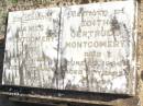 James MONTGOMERY,
died 20 May 1958 aged 81 years;
Edith Gertrude MONTGOMERY,
died 29 June 1966 aged 81 years;
Murphys Creek cemetery, Gatton Shire