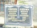Fredrick George HORROCKS,
died 7 Feb 1974;
Urbane Dossy HORROCKS,
died 1980;
Murphys Creek cemetery, Gatton Shire