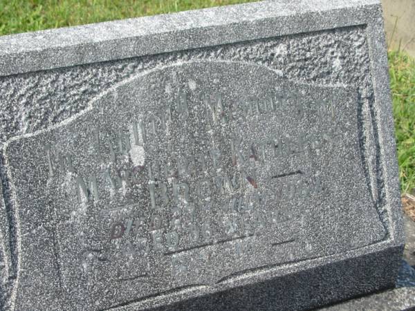 Marguerite Kathleen BROWN,  | died 27 July 1964 aged 56 years;  | Murwillumbah Catholic Cemetery, New South Wales  | 